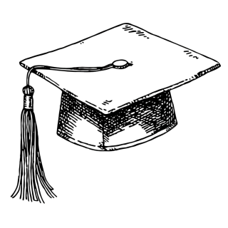 素描学位帽元素