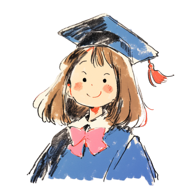 女孩学位帽素材