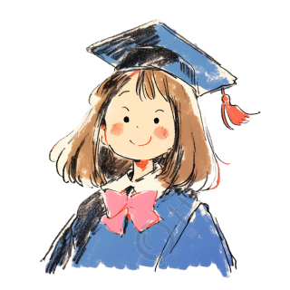 女孩学位帽素材