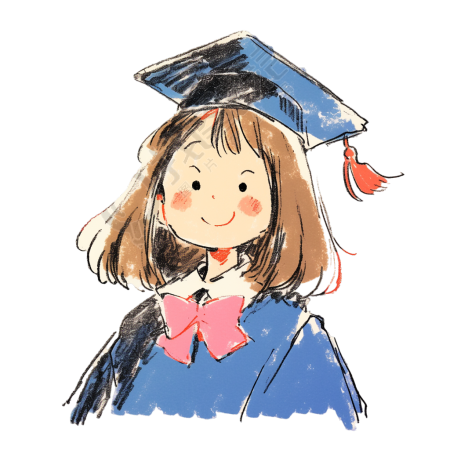 女孩学位帽素材