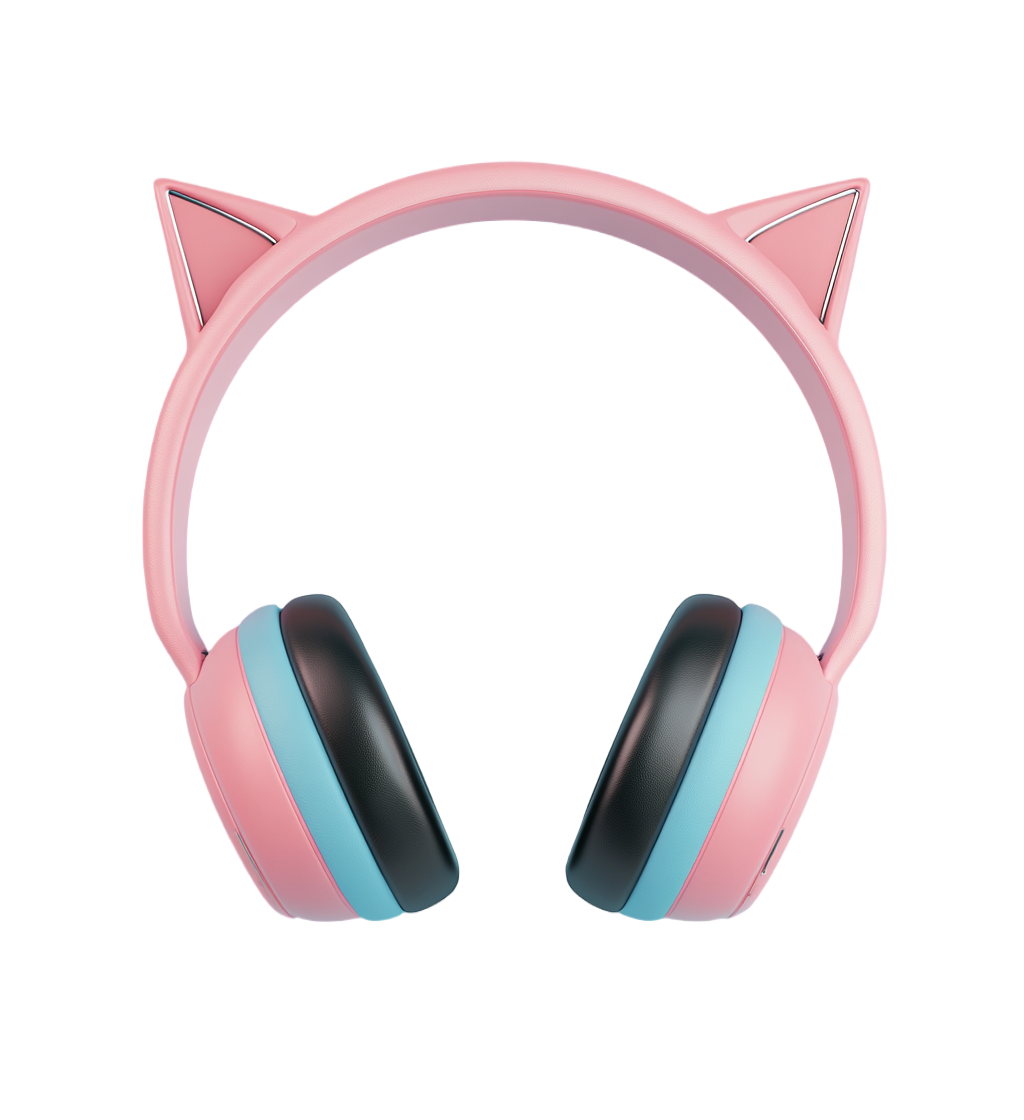 猫耳耳机插画