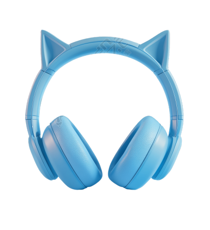3D猫耳耳机元素