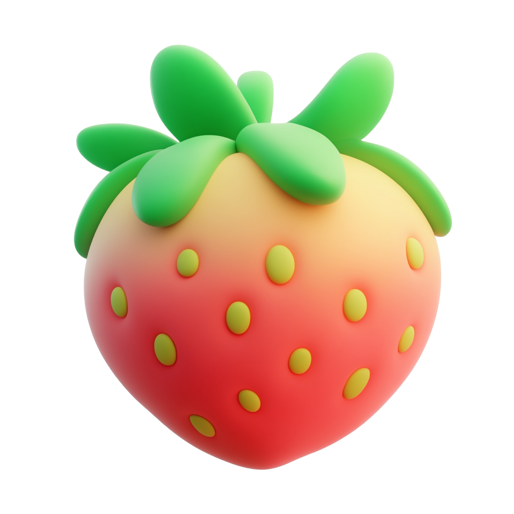 3D水果草莓素材