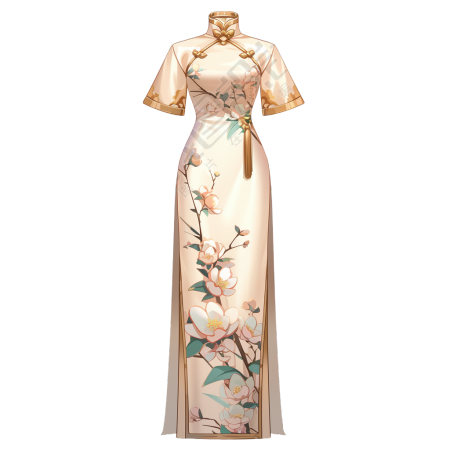 传统服饰旗袍插图