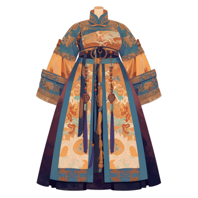 传统服饰蒙古服装素材