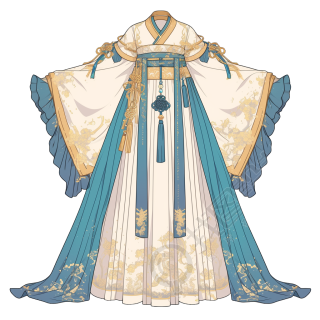 传统服饰汉服唯美插画