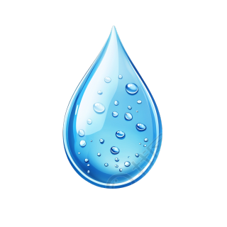 水滴透明背景插画