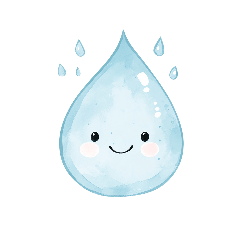 水滴可爱创意元素