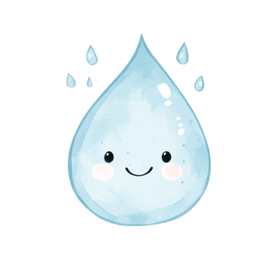 水滴可爱创意元素