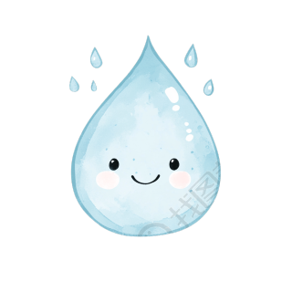 水滴可爱创意元素