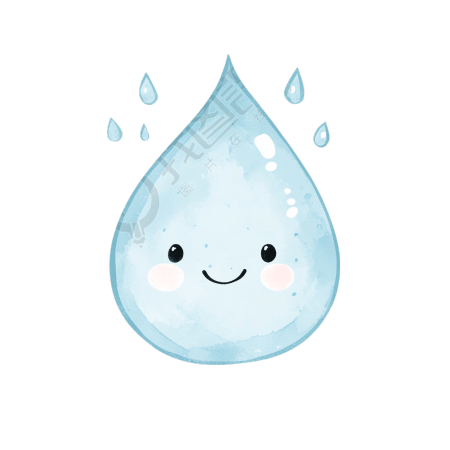 水滴可爱创意元素