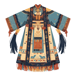 传统服饰藏族服饰插图