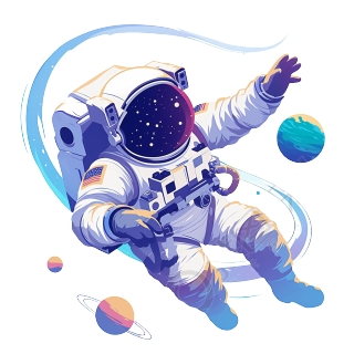 星际穿越宇航员插画