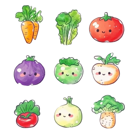 健康蔬菜可商用插图