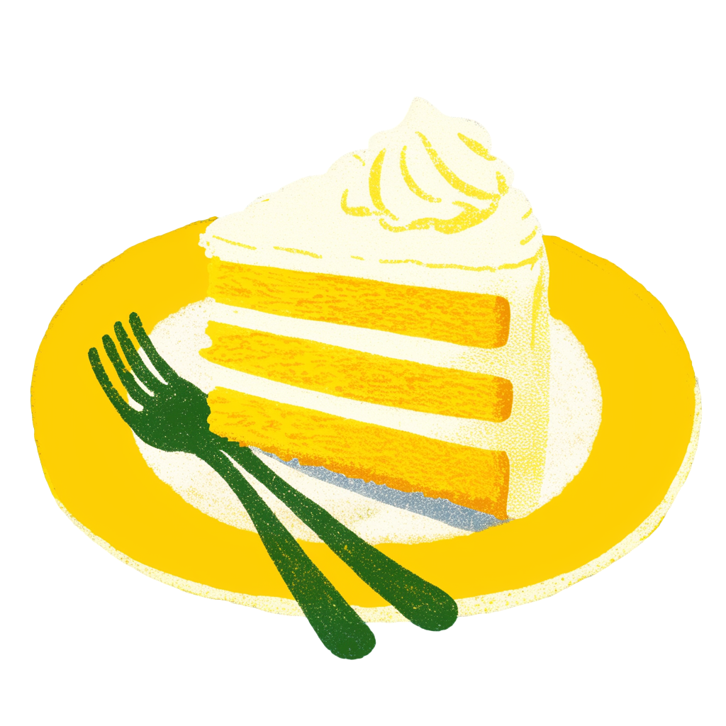美味香草蛋糕插图