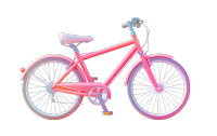 3D自行车创意插图