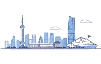 彩色城市建筑插画设计
