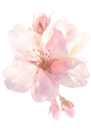 樱花花瓣粉色素材