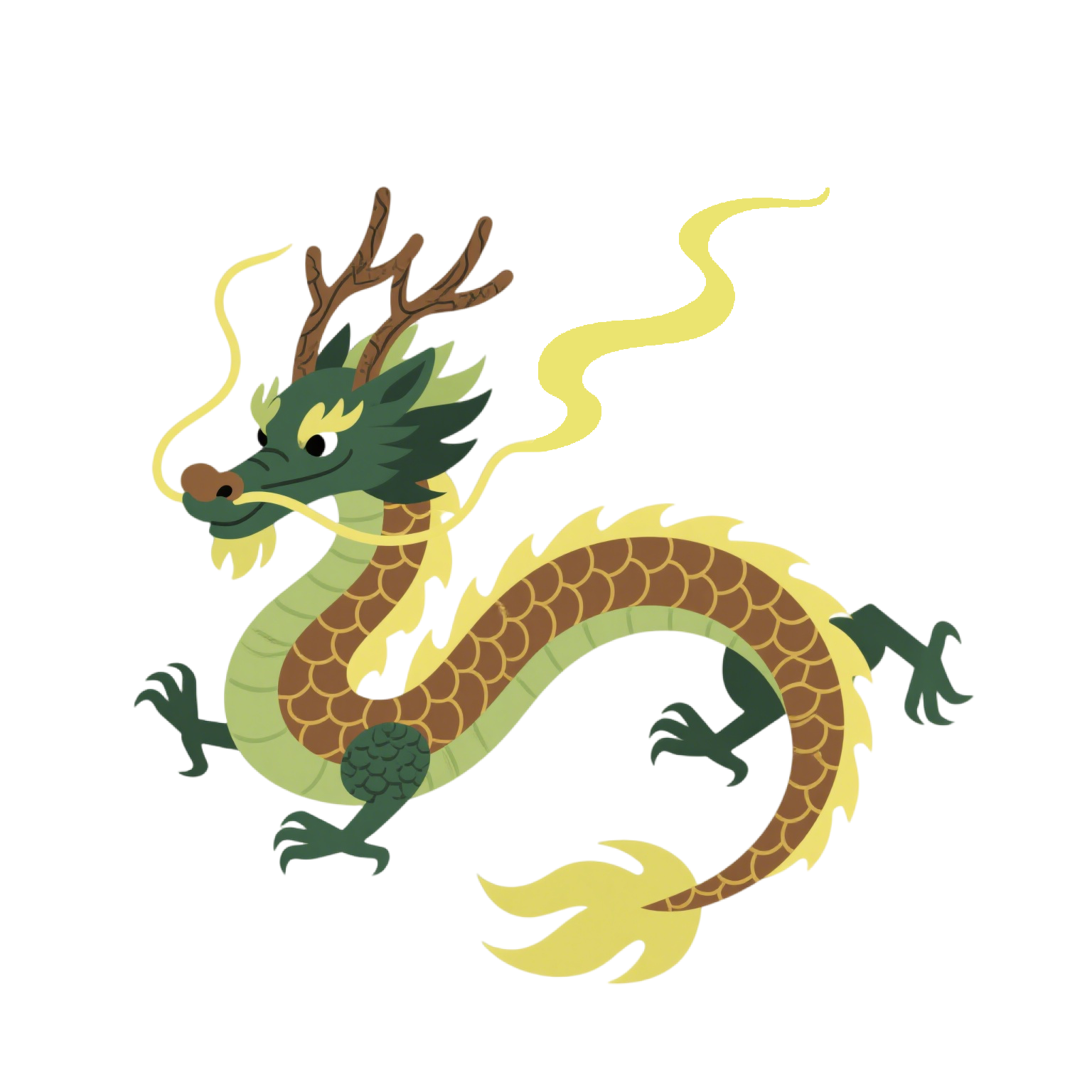 中国龙透明背景素材