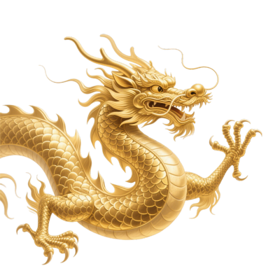 中国龙透明背景插画
