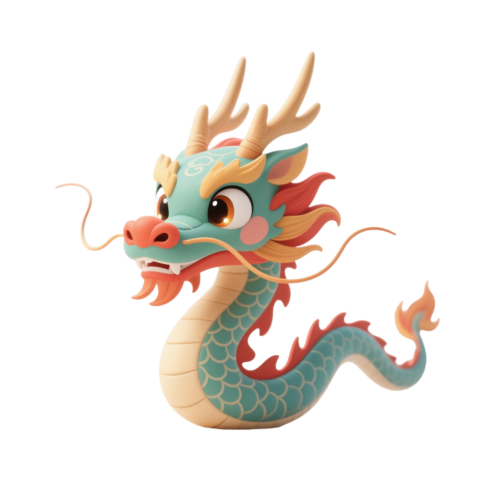 3D中国龙PNG素材