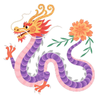 中国龙插画素材
