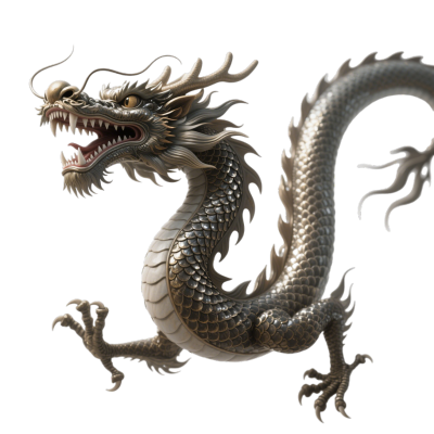 中国龙透明背景插图