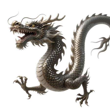 中国龙透明背景插图