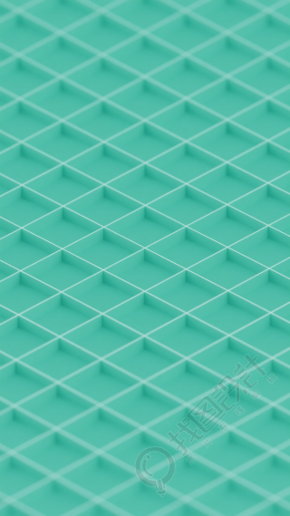 绿色网格背景插画