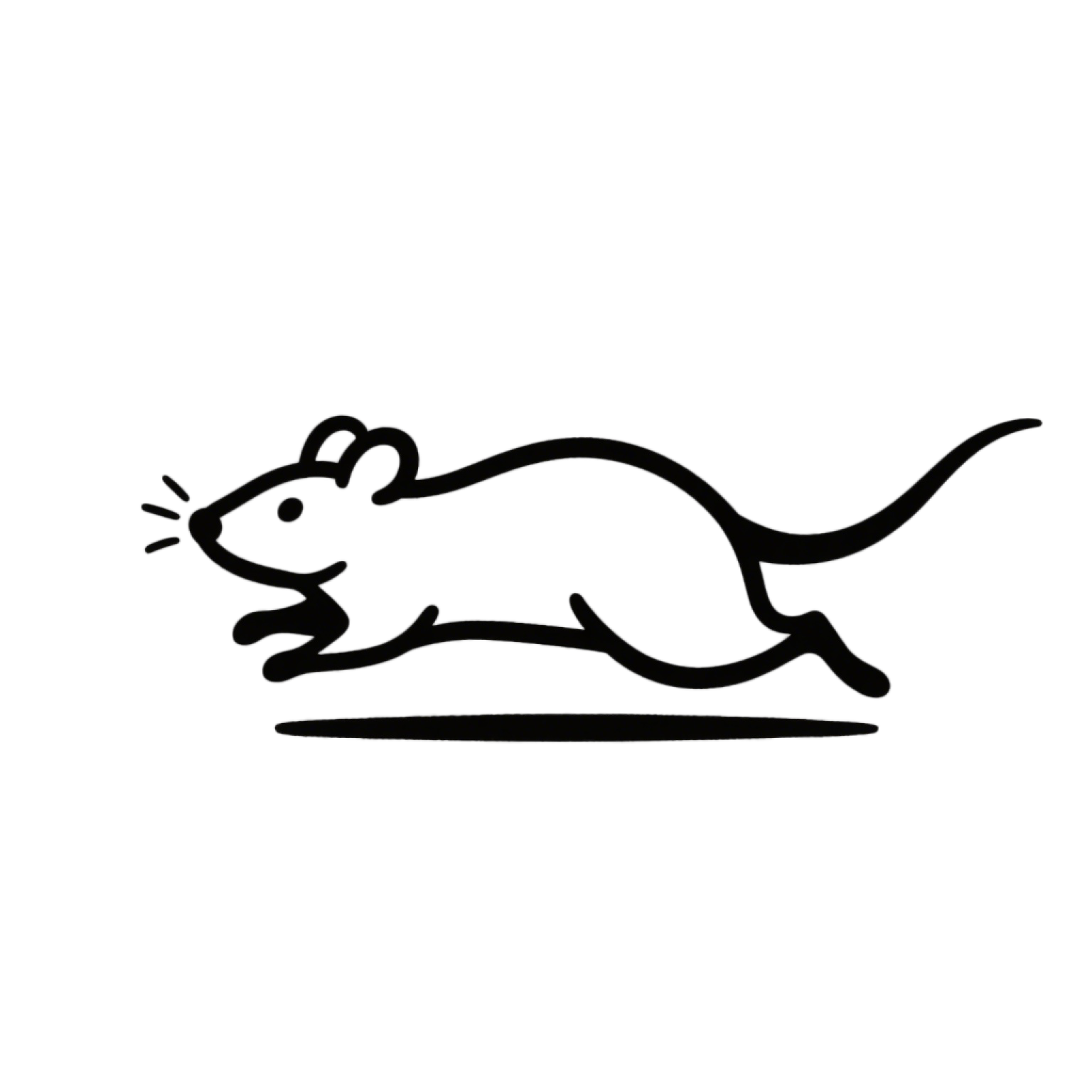 Q版老鼠涂鸦插图