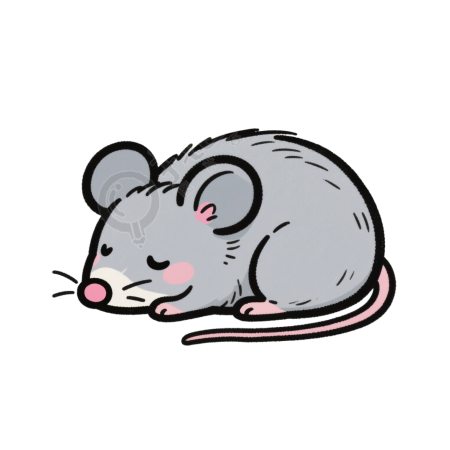 Q版老鼠涂鸦元素