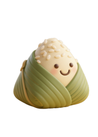 可爱粽子PNG插图