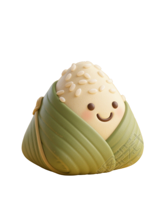 可爱粽子PNG插图
