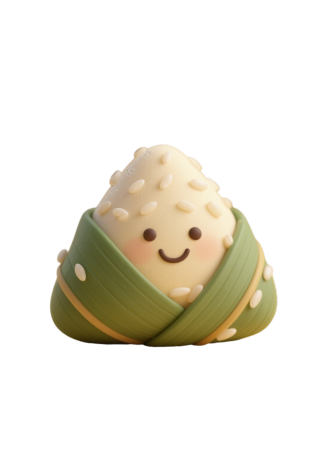 可爱粽子PNG素材