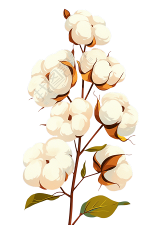 棉花简约插图