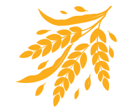 水稻秧苗LOGO图标元素