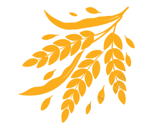 水稻秧苗LOGO图标元素