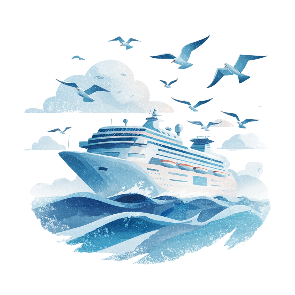 海上游轮插图