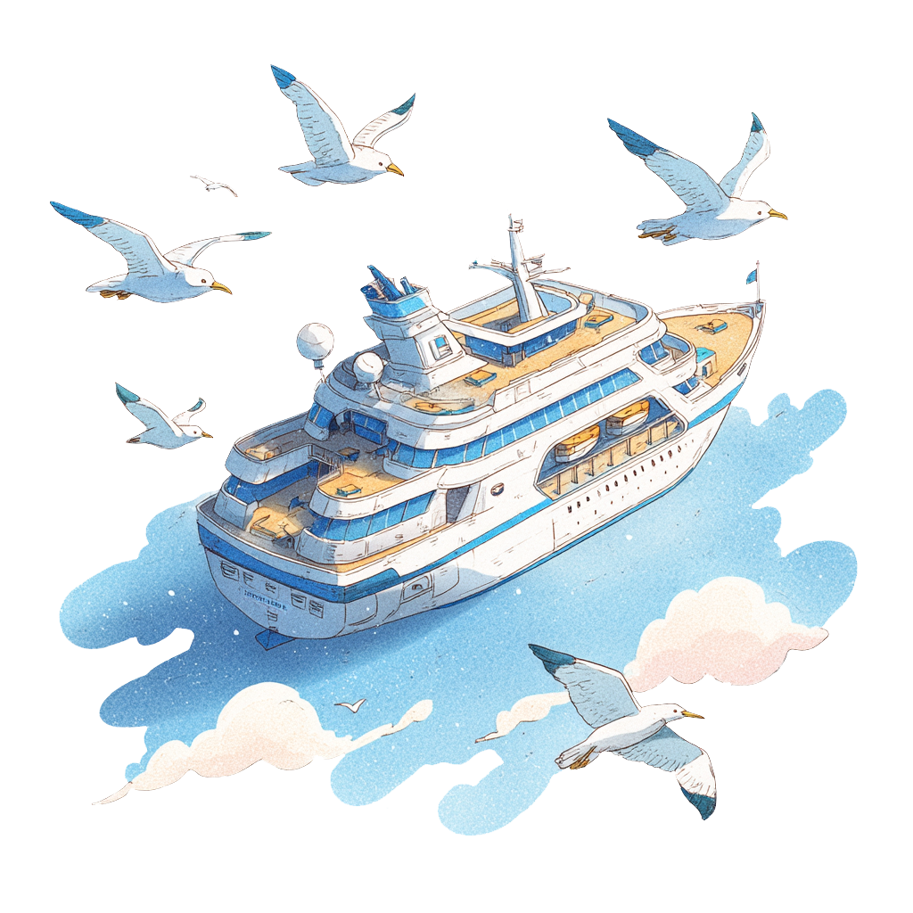 海上游轮素材