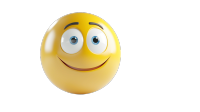 3D黄色笑脸可爱元素