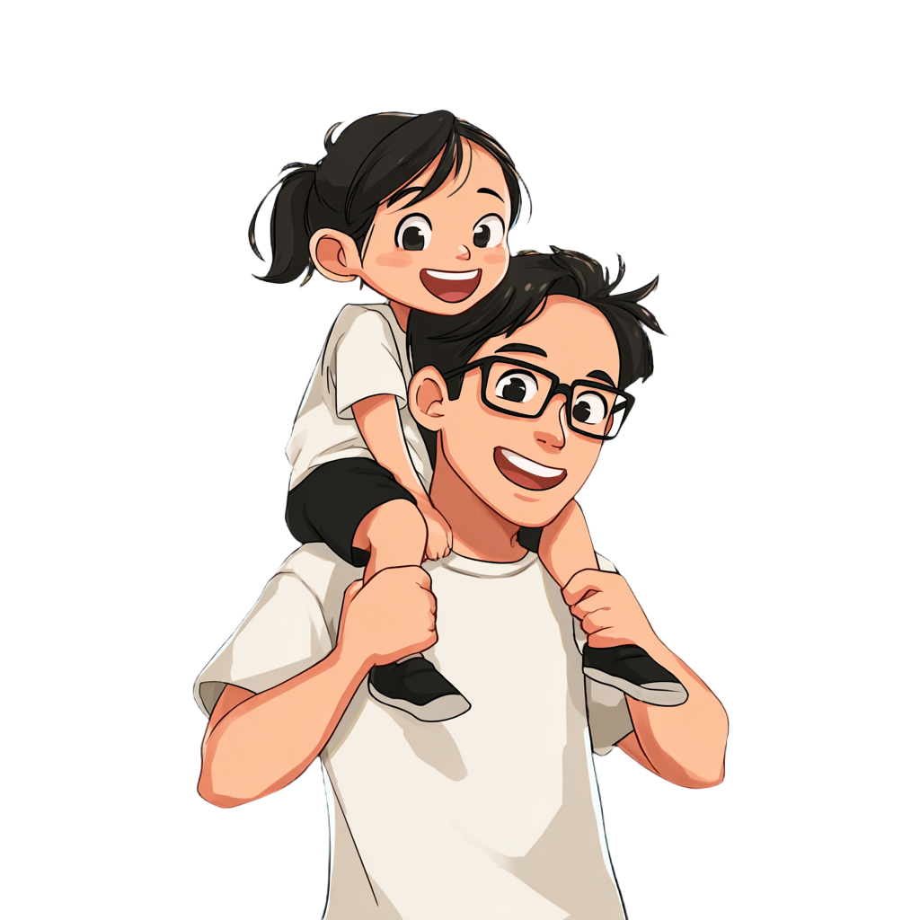 父亲节父女幸福素材