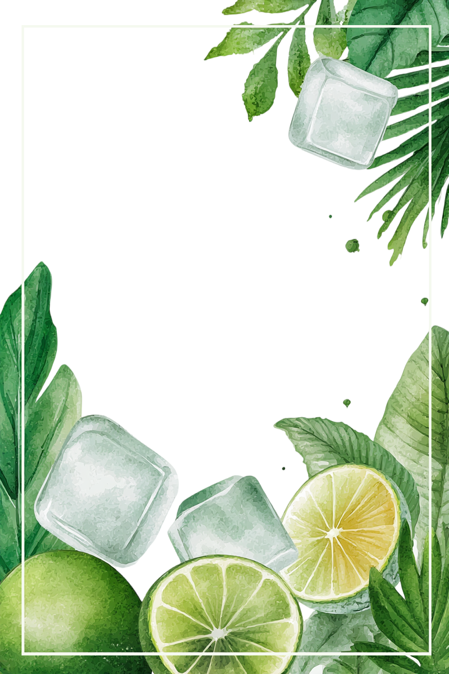 小清新边框插画设计