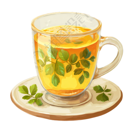 蜂蜜茶卡通素材