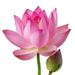 荷花绽放PNG素材
