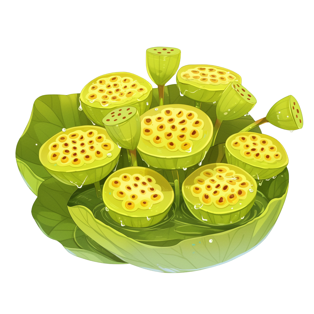 莲蓬透明背景PNG插图
