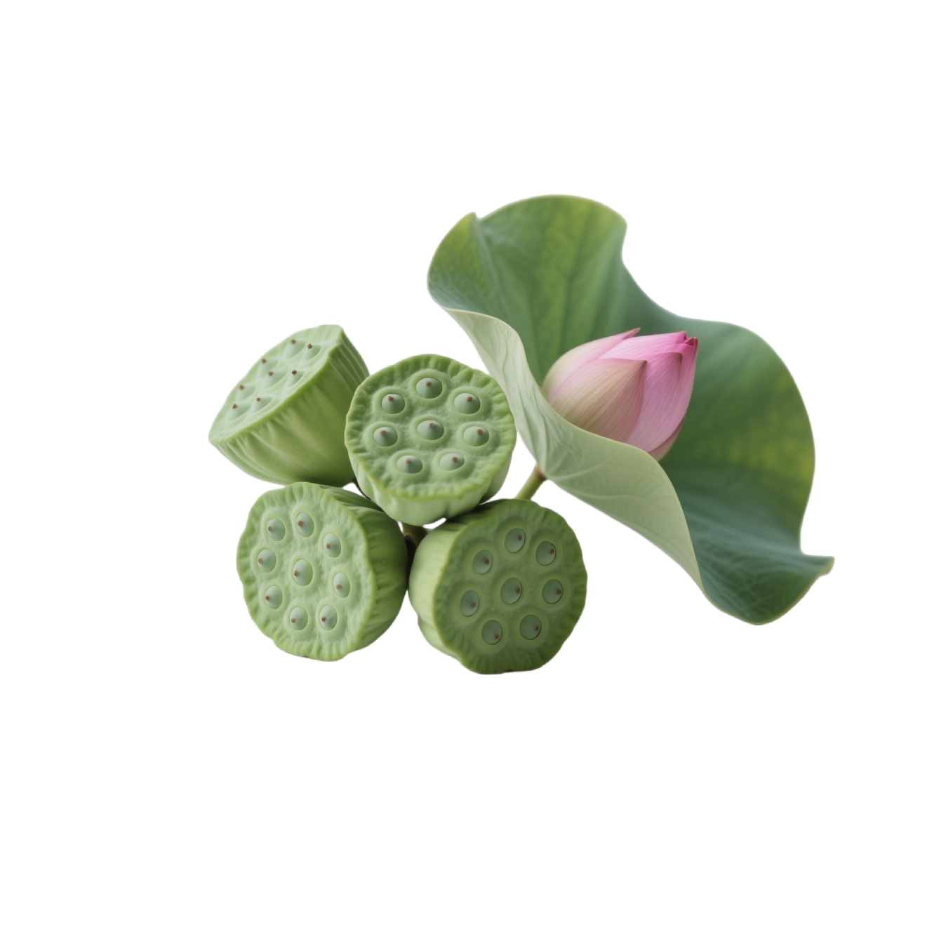 绿色莲蓬插图
