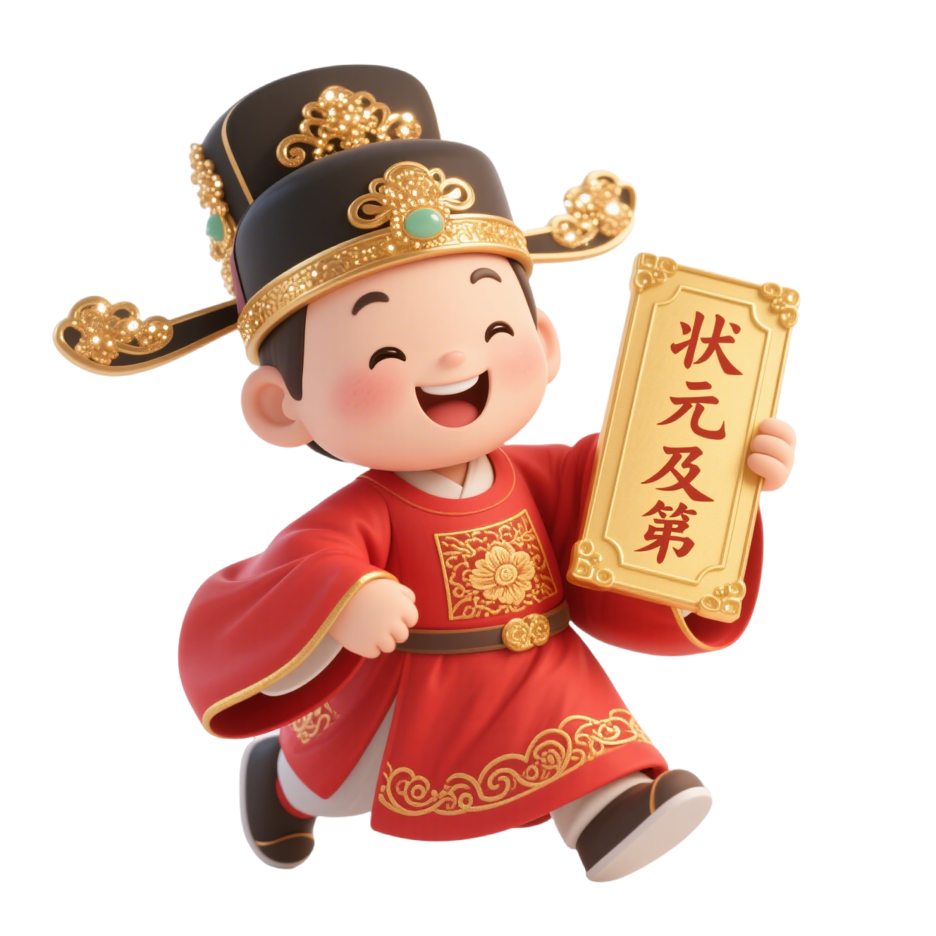 古装状元郎卡通元素