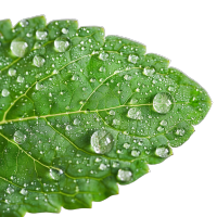 中草药新鲜草本叶子元素