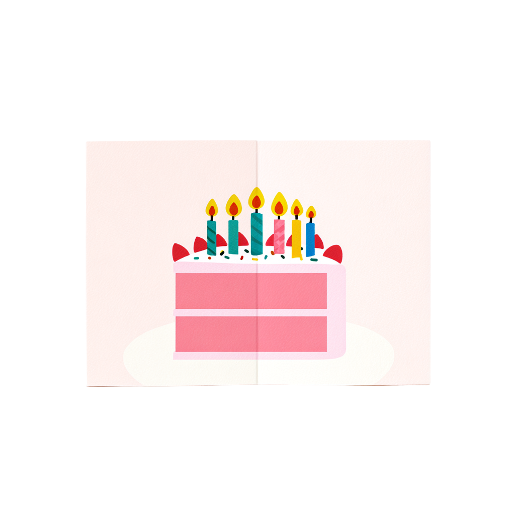 生日蛋糕贺卡元素