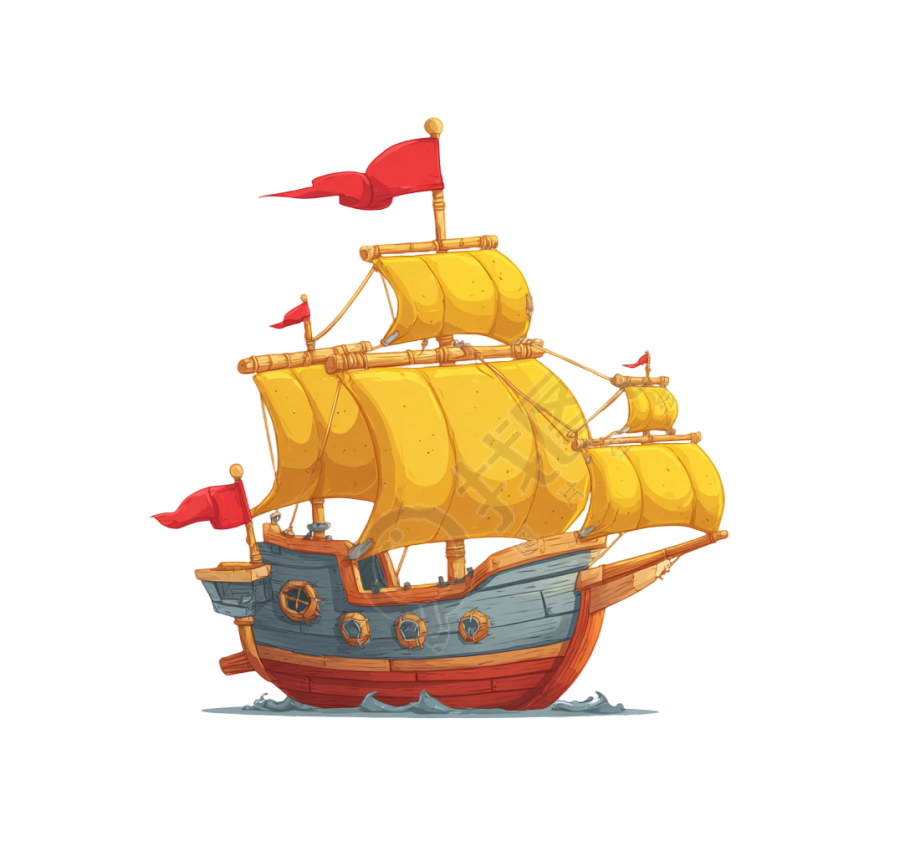 古代帆船插图